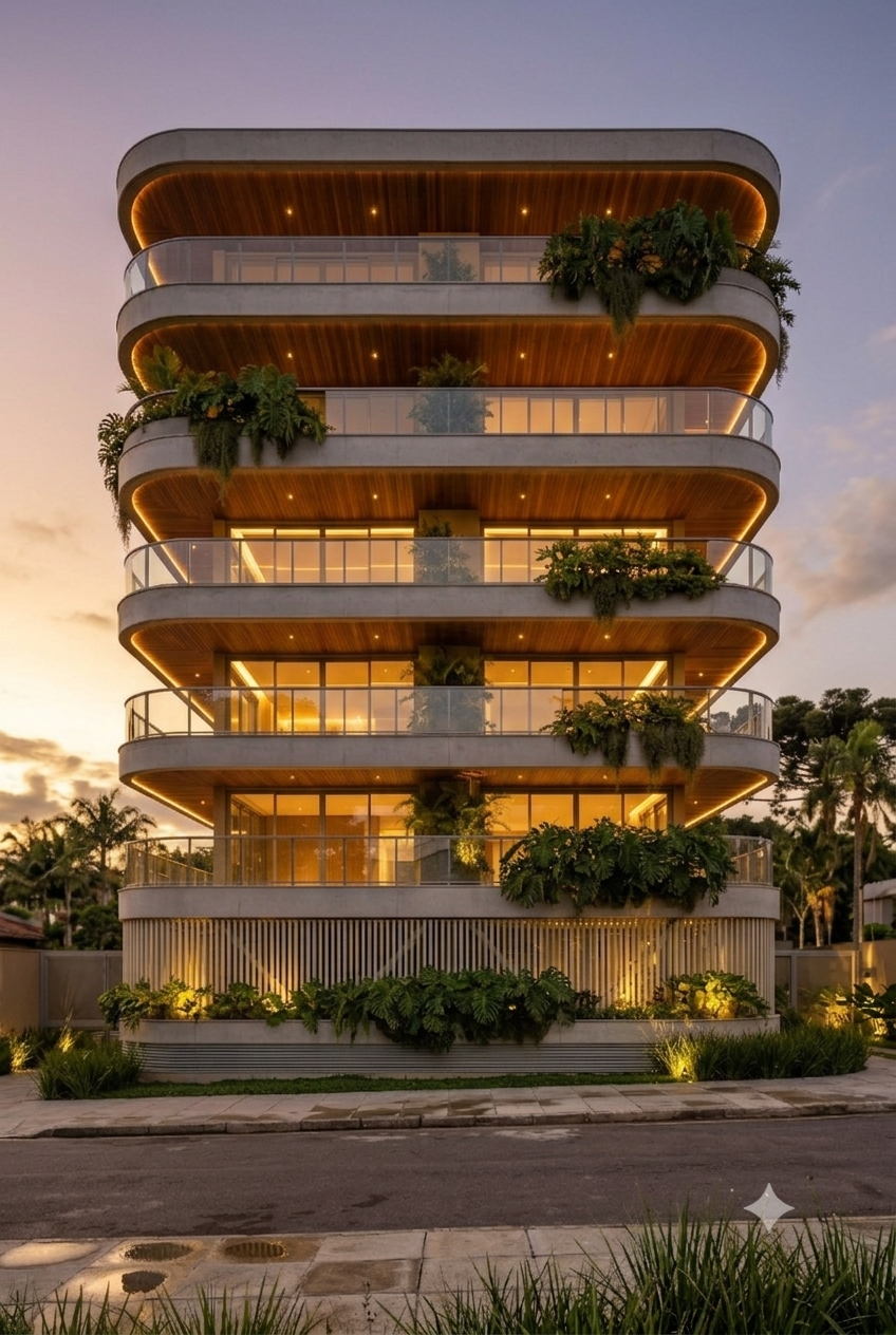 Fachada do edifício, render FT_LAB